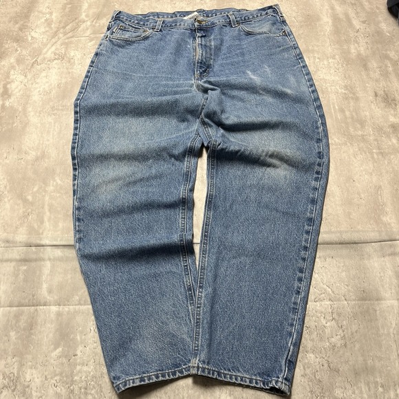 Carhartt Other - Carhartt B17 DST Blue Denim Jeans Men's 40x32 Relaxed Fit Workwear Heavy Duty